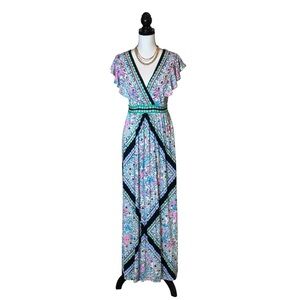 Lilly Pulitzer Vibrant Paisley Maxi Dress- 4